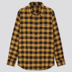 NWT Uniqlo Flannel Checked Long Sleeve Shirt